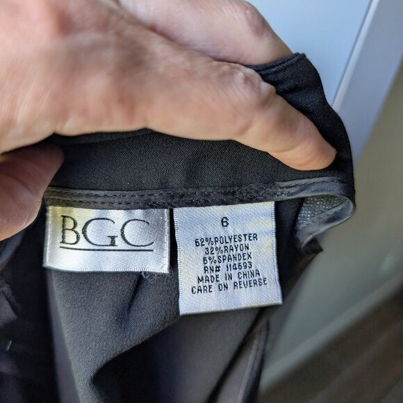 BGC black knee length business professional skirt - size 6 - Picture 4 of 4